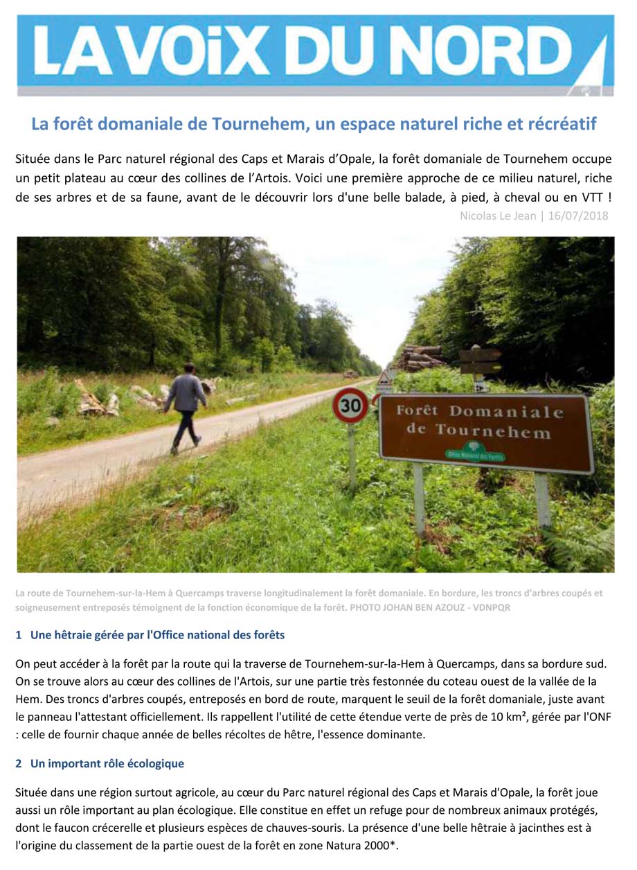 Article la voix du nordtournehem 1