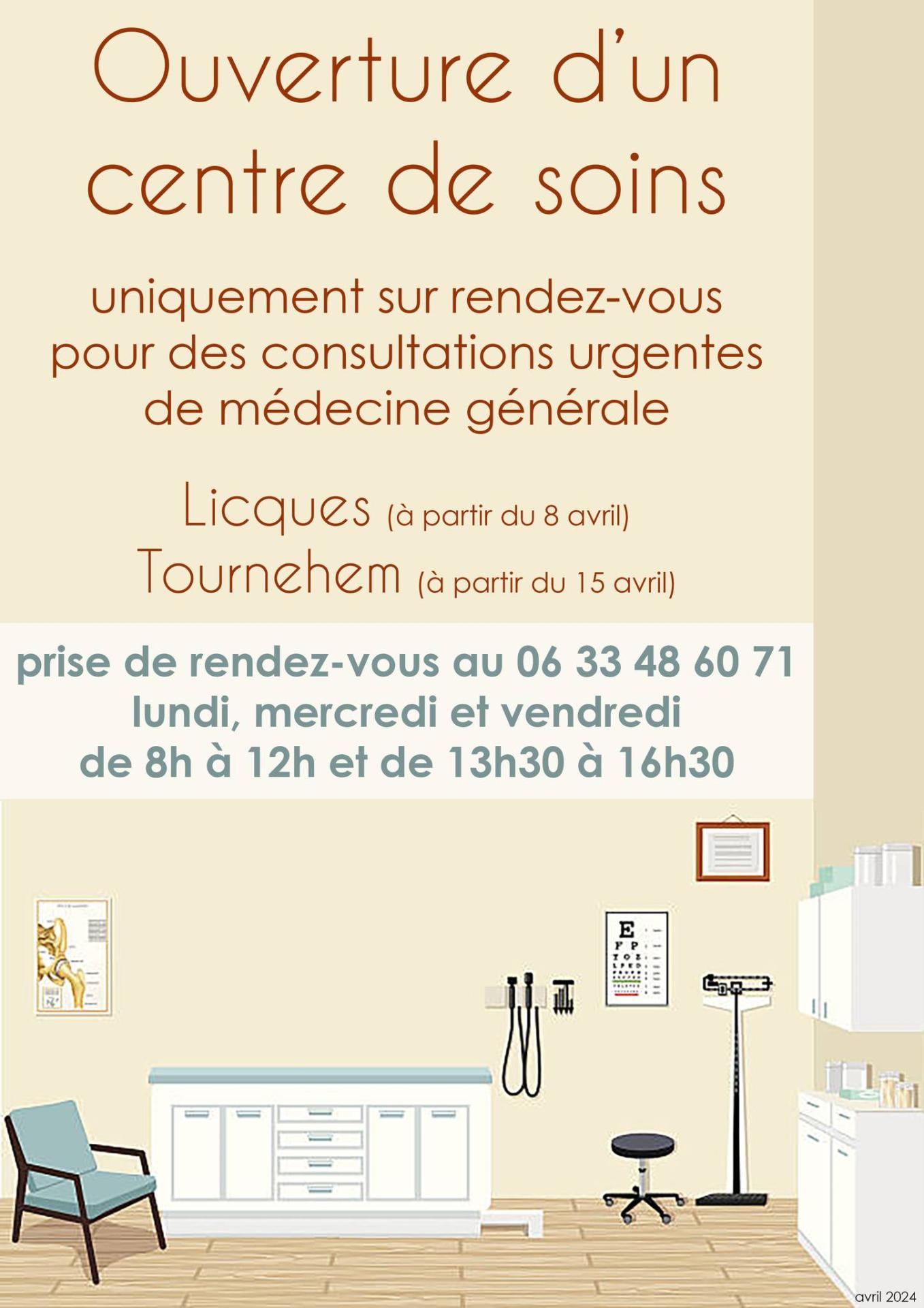 Ouverture d un centre de soins